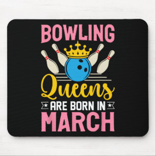 Tapis De Souris Bowling Marche Anniversaire Femmes Filles Dames Re