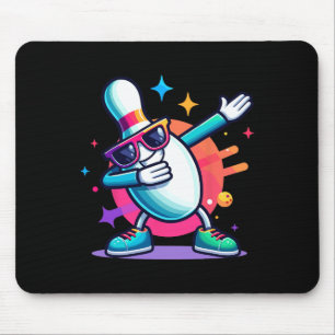 Tapis De Souris Bowling Pin Dabbing Sungles Bowler Player Kids Boy