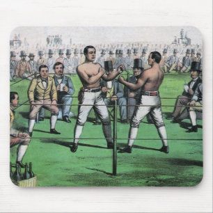Tapis De Souris Boxe vintage, Grand combat pour le Championnat