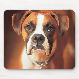 Tapis De Souris Boxer Aquarelle