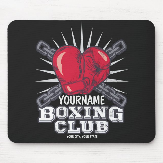 Tapis De Souris Boxer champion de course (Devant)