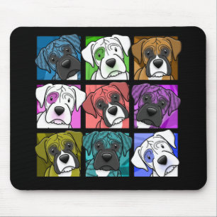 Tapis De Souris Boxeur d'art de bruit