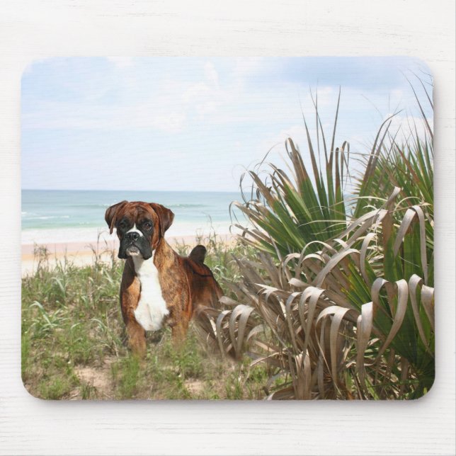 Tapis De Souris Boxeur Mousepad dans le roseau des sables (Devant)