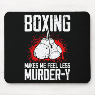 Tapis De Souris Boxeur Savate Mma Kickboxeur Drôle Arts Martiaux K