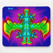 BRAD ~ Zany Hot Red, Green, Blue et Yellow ~