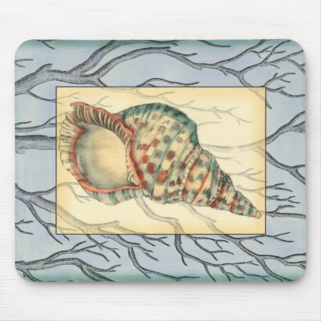 Tapis De Souris Branches des coquillages et des arbres (Devant)