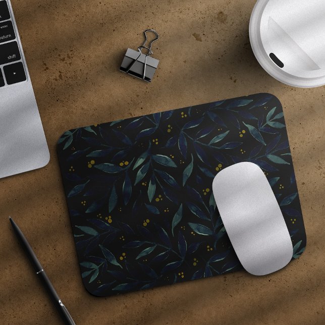 Tapis De Souris Branches et baies élégantes (Créateur téléchargé)