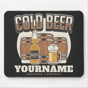 Tapis De Souris Brasserie en chêne froid personnalisée Brasserie e