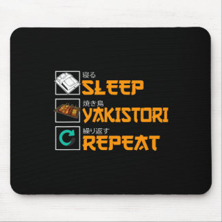 Tapis De Souris Brochettes de poulet design Yakitori drôle BBQ jap