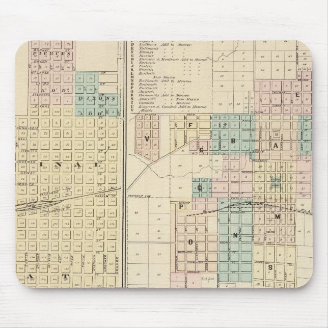 Tapis De Souris Brodhead et Village de Monroe, Green Co (Devant)