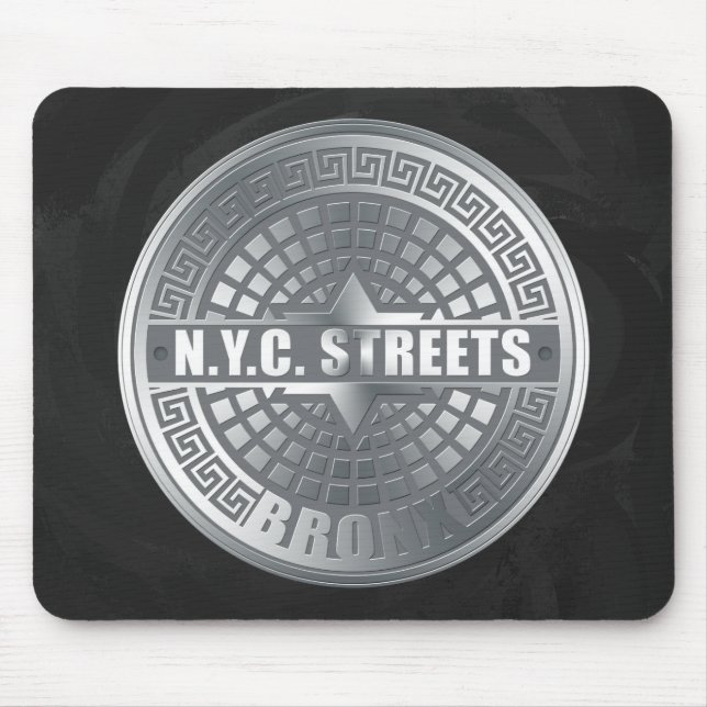 Tapis De Souris Bronx de couverture de trou (Devant)
