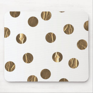 Tapis De Souris Bronze Faux Shine Pois Moderne tendance chic