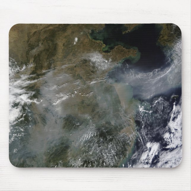 Tapis De Souris Brouillard à travers la plaine de la Chine du Nord (Devant)