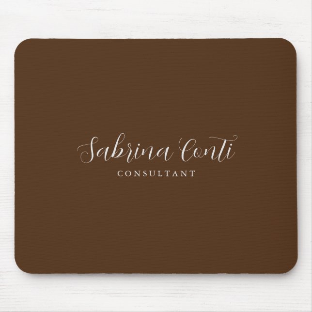 Tapis De Souris Brown Professional Calligraphie moderne tendance P (Devant)