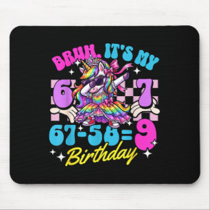 Tapis De Souris Bruh 67-589 9e anniversaire princesse licorne fill