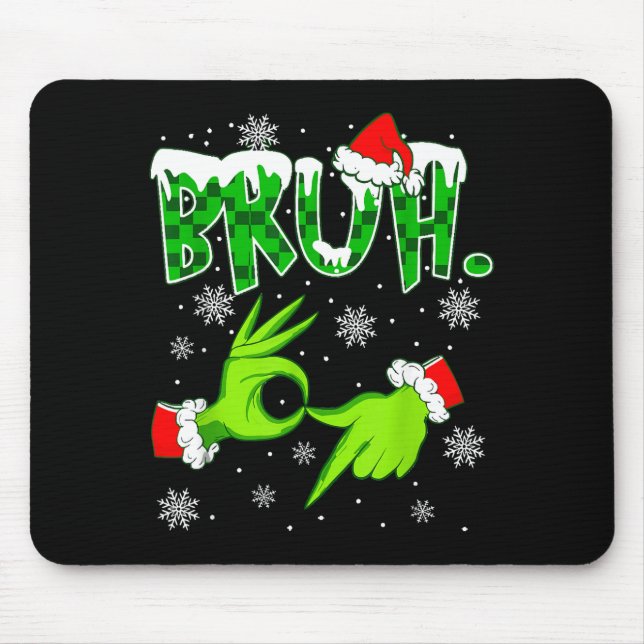 Tapis De Souris Bruh 67 Six Seven 6 7 Meme Christmas Funny Gen Z S (Devant)