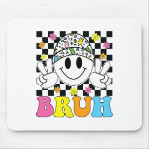 Tapis De Souris Bruh Pâques Jour Funny Oeufs lapins Super Sourire