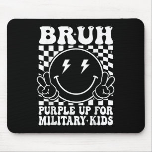 Tapis De Souris Bruh Purple Up For Military Kids Mois Military Ch