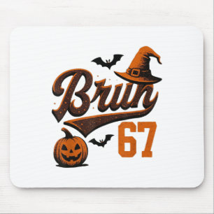 Tapis De Souris Bruh Six Seven Halloween 6-7 Drôle Fantôme Slang F