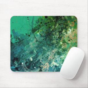 Tapis De Souris Bruit vert Abstrait