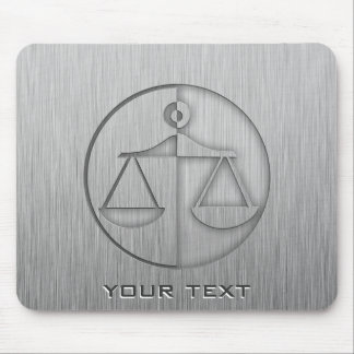 Tapis De Souris Brushed metal-look Justice Scales