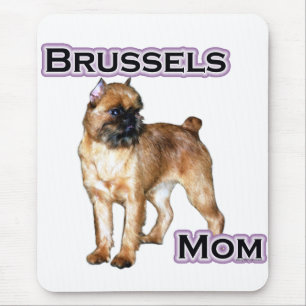 Tapis De Souris Bruxelles Griffon Maman; Maman de Bruxelles Griffo