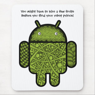 Tapis De Souris Bubbles Doodle Character pour le robot Android™