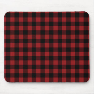 Tapis De Souris Buffle Rouge Noir Chèque Souris Cadeau