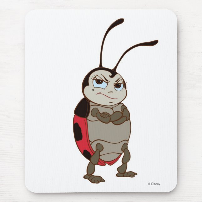 Tapis De Souris Bug's Life Francis mâle ladybug bras pliés en colè (Devant)