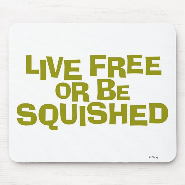 Tapis De Souris Bug's Life "Live Free or Be Squished" Disney (Devant)