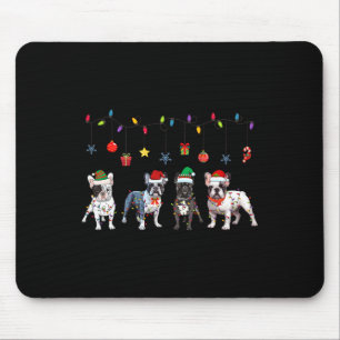 Tapis De Souris Bulldog Christmas5