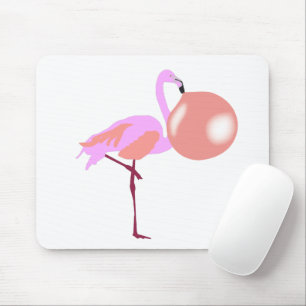 Tapis De Souris Bulle Flamant rose de gomme à bulle