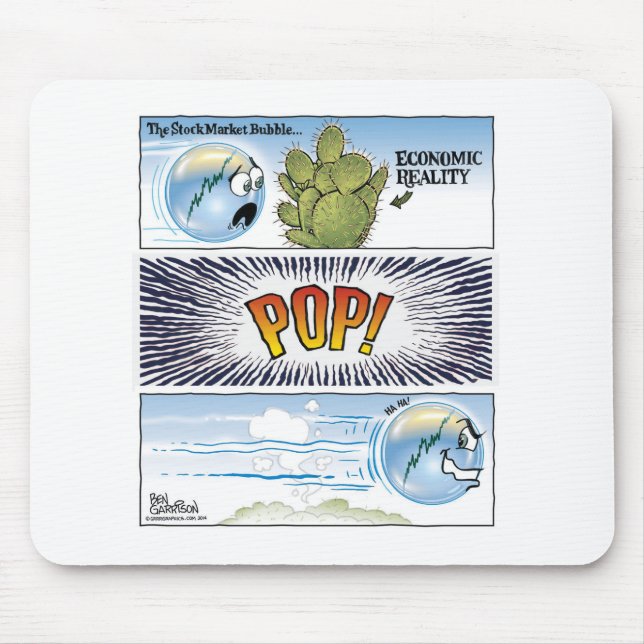 Tapis De Souris Bulle Mousepad de marché boursier (Devant)