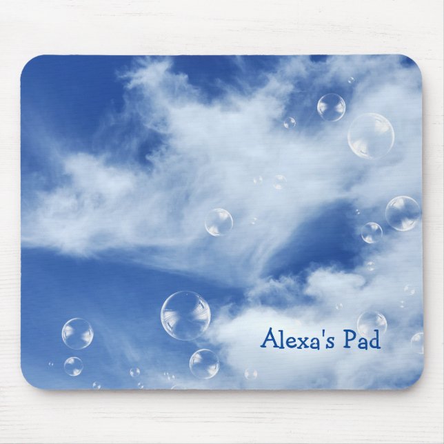 Tapis De Souris Bulles dans le ciel (Devant)