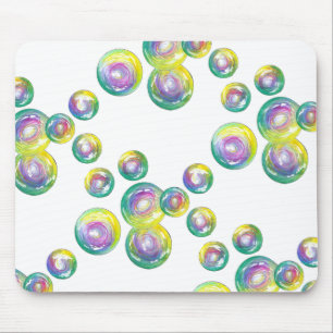 Tapis De Souris Bulles de savon arc-en-ciel Iridescentes