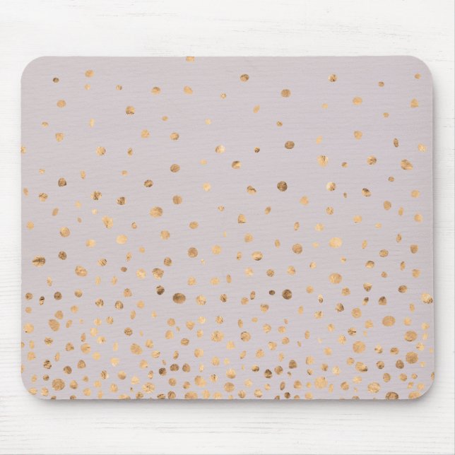 Tapis De Souris Bulles roses Mousepad de Champagne d'or (Devant)