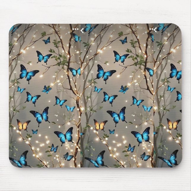 Tapis De Souris BULLETIN BLEU SPARKLE Vol sur Mousepad (Devant)