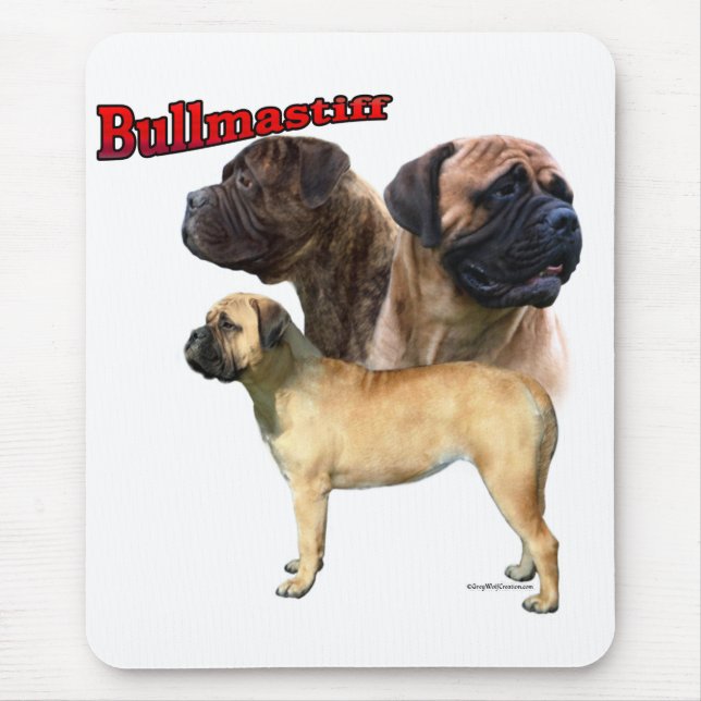 Tapis De Souris Bullmastiff Trio 2 (Devant)
