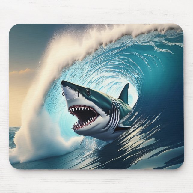 Tapis De Souris Bump et Bite de requin (Devant)