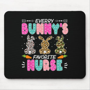 Tapis De Souris Bunny Nurse Fun Pâques Hospital Fête Médicale Femm