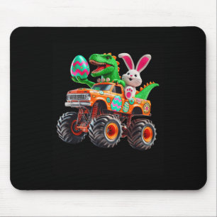 Tapis De Souris Bunny T-rex Monster de Pâques Camion Dino Funny Bo