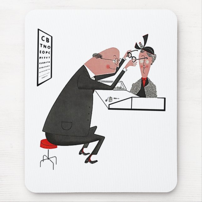 Tapis De Souris Bureau d'ophtalmologiste de la moitié du siècle de (Devant)