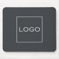 Bureau d'ordinateur gris charbon neutre avec logo