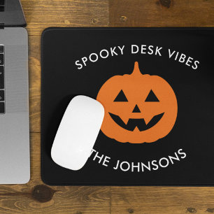 Tapis De Souris Bureau Éffrayant minimaliste - Halloween personnal