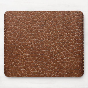 Tapis De Souris Bureau Moderne Calme en Cuir Marron
