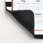 Burgundy Floral Black Stripes 2022 Calendrier