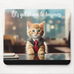 Tapis De Souris Business Kitten