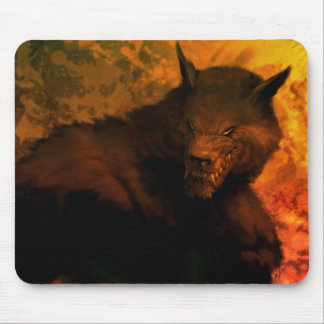 Tapis De Souris Buste de loup-garou