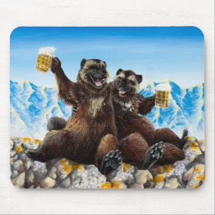 Tapis De Souris "Buvant bourgeonne" Mousepad