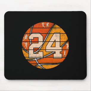 Tapis De Souris Bysketbyll Numéro #24 Jersey Love Bysketbyll Playe